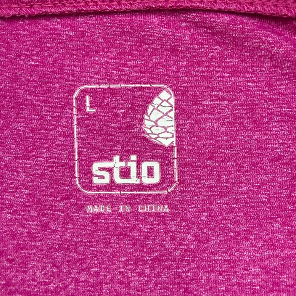 Stio Womens Size L Large Magenta Heathered Full Zip Performance Athletic Jacket - Picture 2 of 7